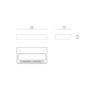 Belvedere w2 3000k 3200 lumen 29w cri90 bianco opaco phase Rotaliana Lampade da parete
